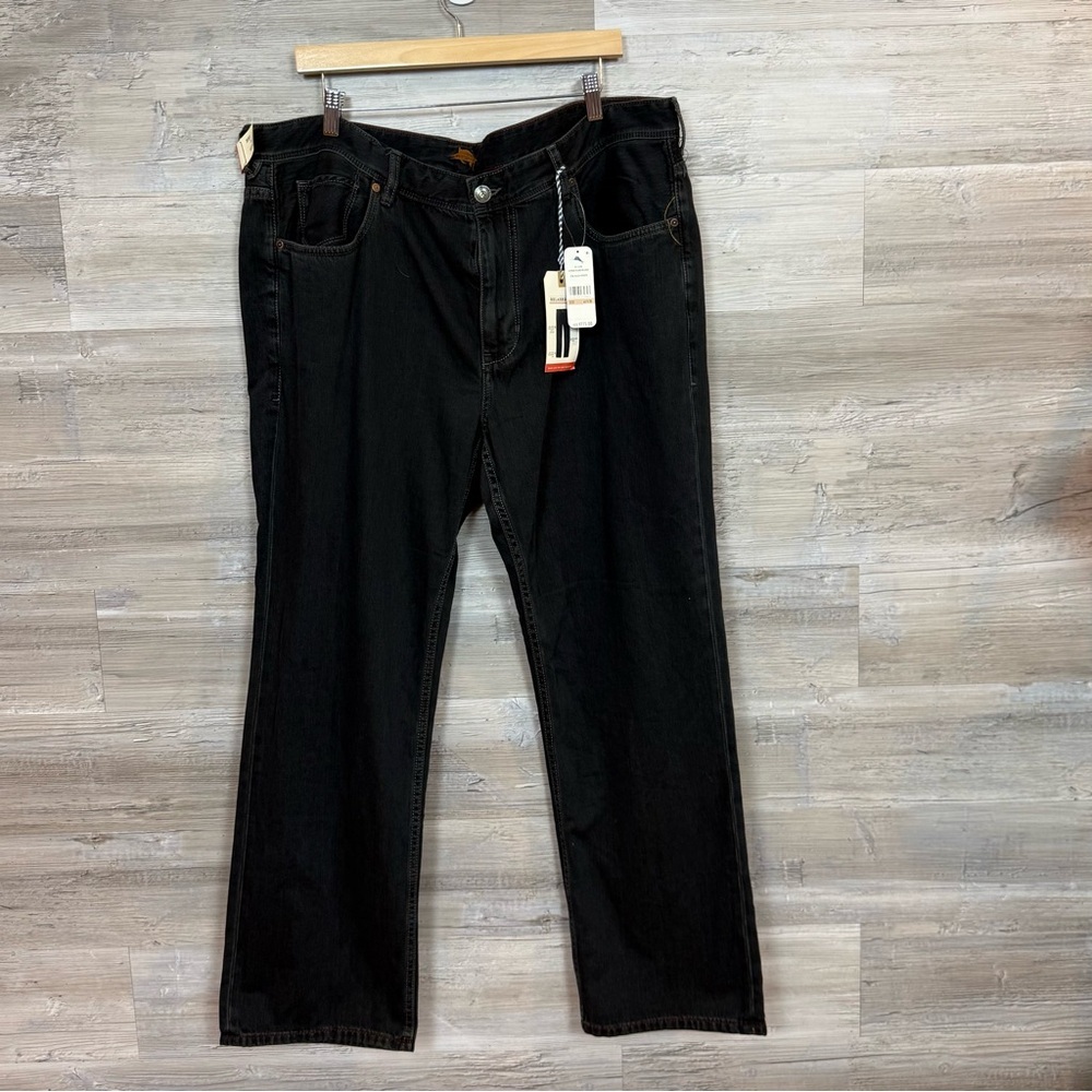 NWT Tommy Bahama Cayman Island Relaxed Fit Jeans Black Overdye 42x30 - Picture 8 of 8